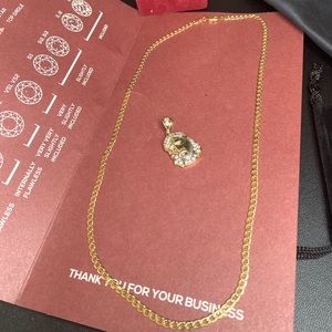 10k Yellow Gold Cuban Curb Necklace 20”